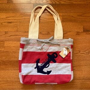 4/$10 - NEW Duluth, MN Fabric Tote Bag with Anchor Design